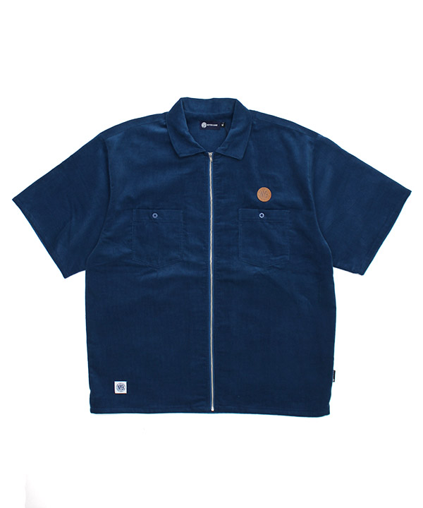 CORDUROY ZIP SHIRT(ブルー)