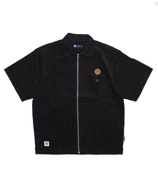 CORDUROY ZIP SHIRT(チャコール)
