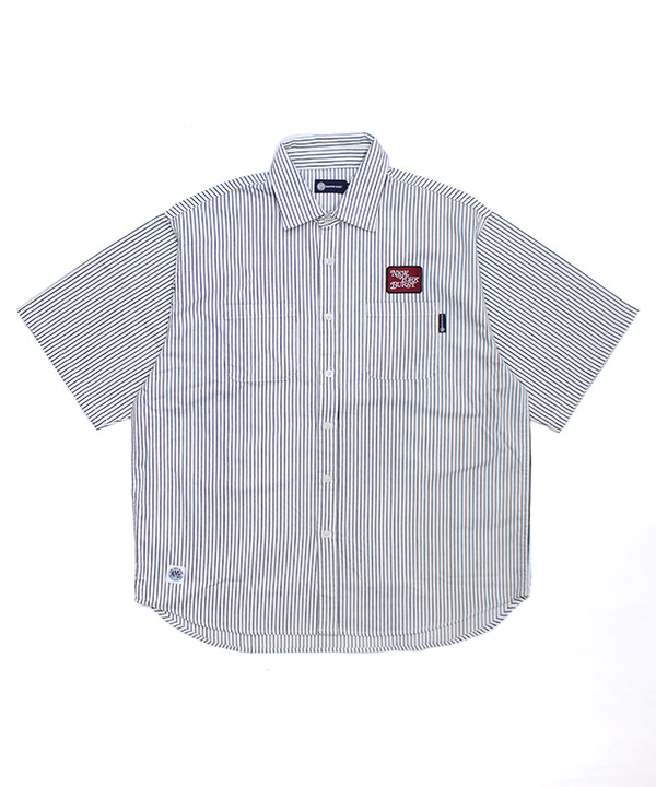 CIRCLE WORK S/S SHIRT(ストライプ)
