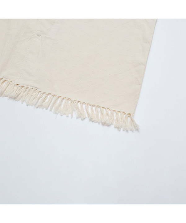 COTTON LINEN BOWLING SHIRTS -アイボリー-