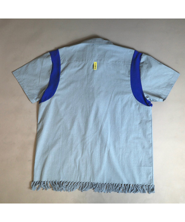 COTTON LINEN BOWLING SHIRTS -ミント-