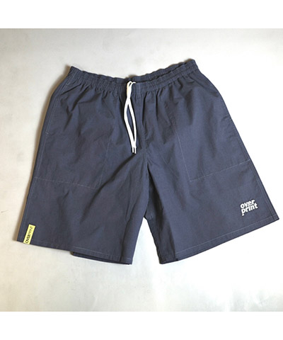 COTTON LINEN HALF PANTS -ネイビー-