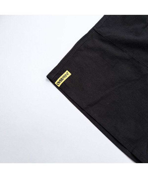 COTTON LINEN HALF PANTS -ブラック-