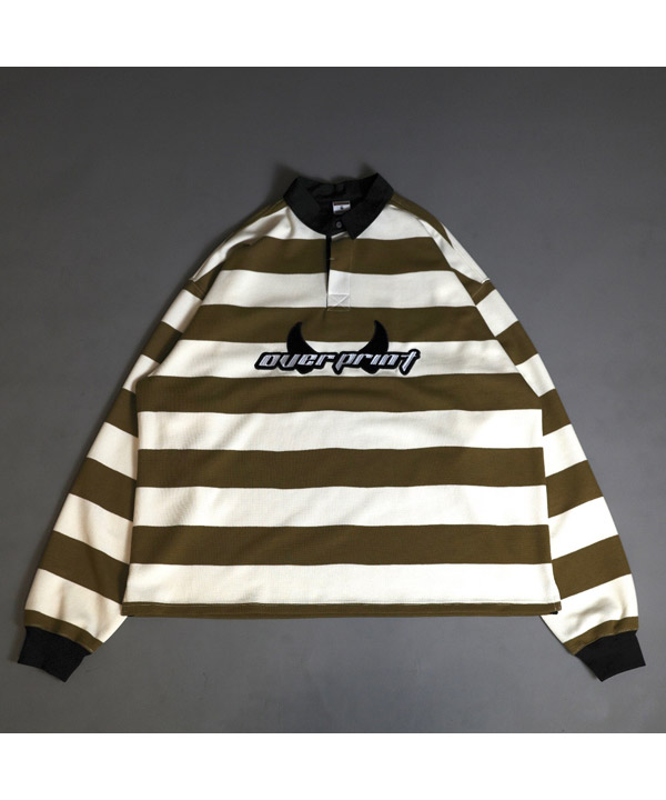 BIG RUGBY SHIRTS BOADER(キャメル)
