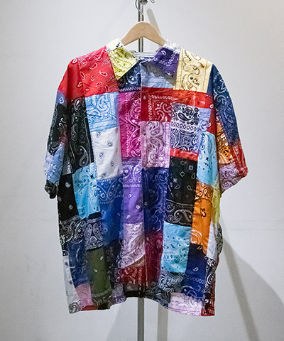 バンダナパッチワークシャツ -B-