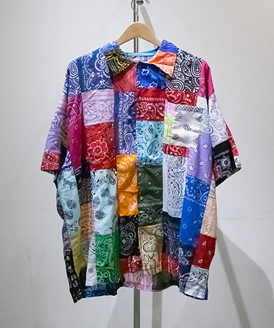 バンダナパッチワークシャツ -C-