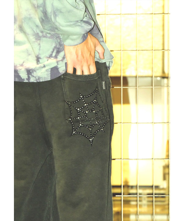 Spiderweb Sweatpants -ブラック-