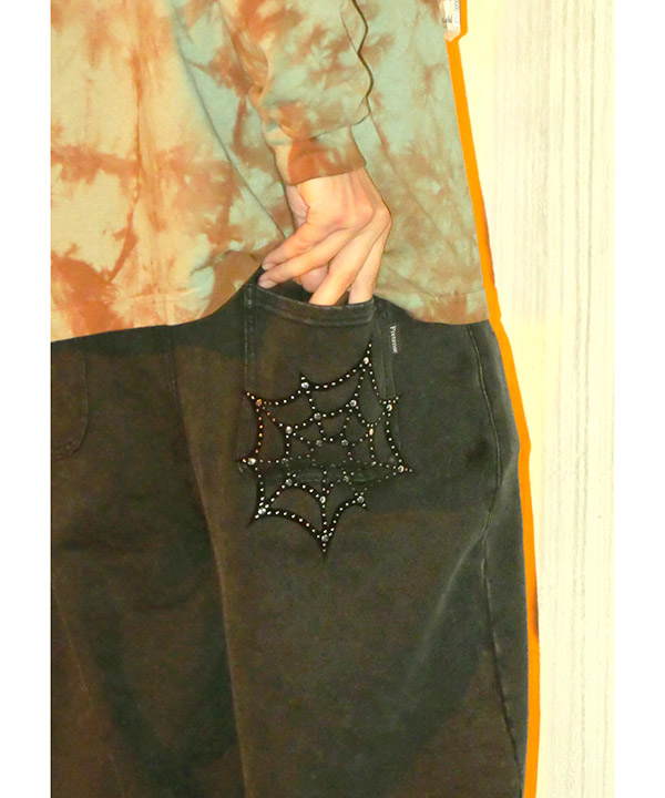 Spiderweb Sweatpants -ブラック-
