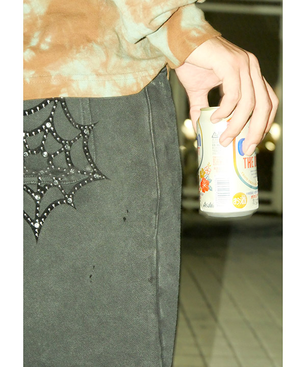 Spiderweb Sweatpants -ブラック-