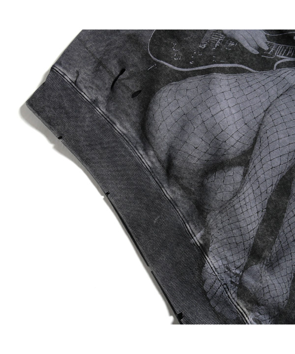 Allover Print Sweatshirt -ブラック-