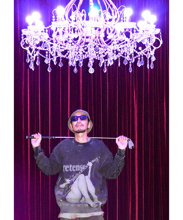 Allover Print Sweatshirt -ブラック-