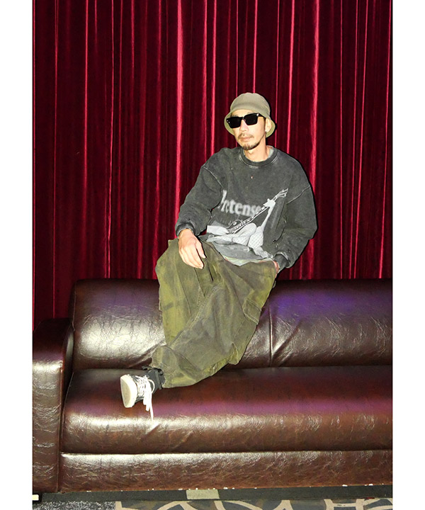 Cargo Trousers -オリーブ-