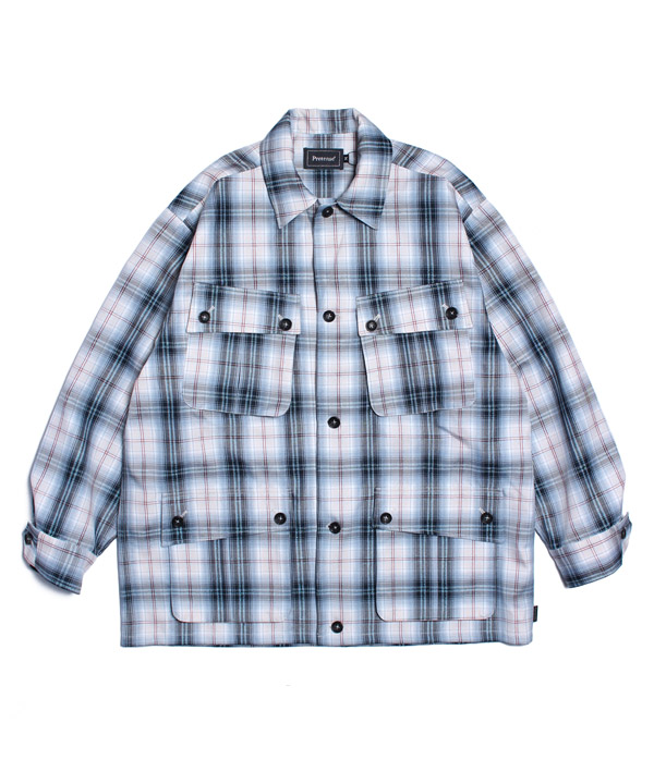 Glitter Check Fatigue Shirt