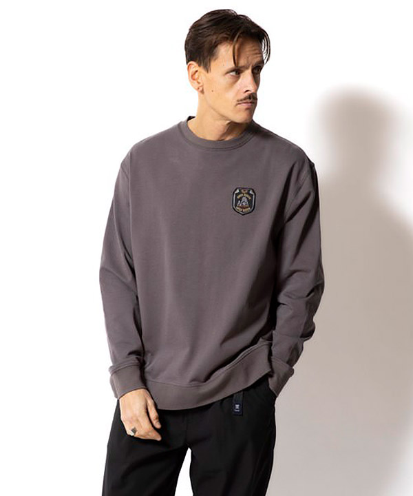 O.R.O.M 9.3oz H/W L/S TEE -チャコール-