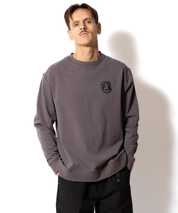 O.R.O.M 9.3oz H/W L/S TEE -チャコール-