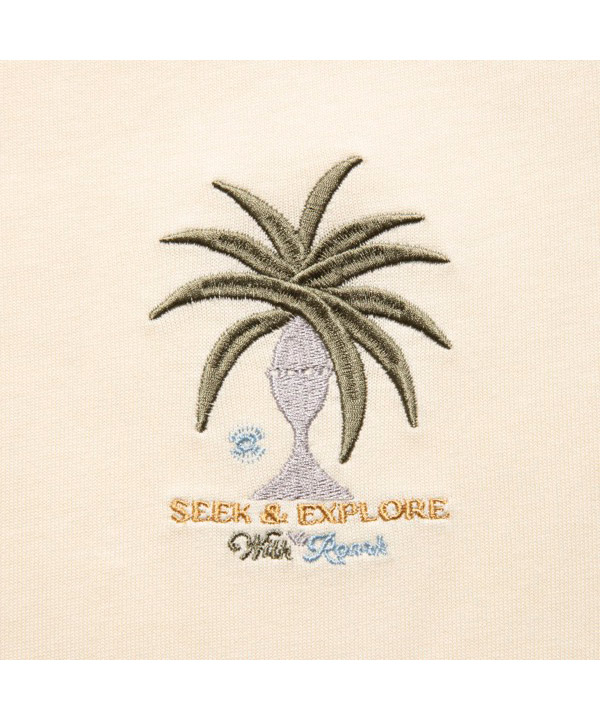 SEEK & EXPLORE 9.3oz H/W TEE -アイボリー-