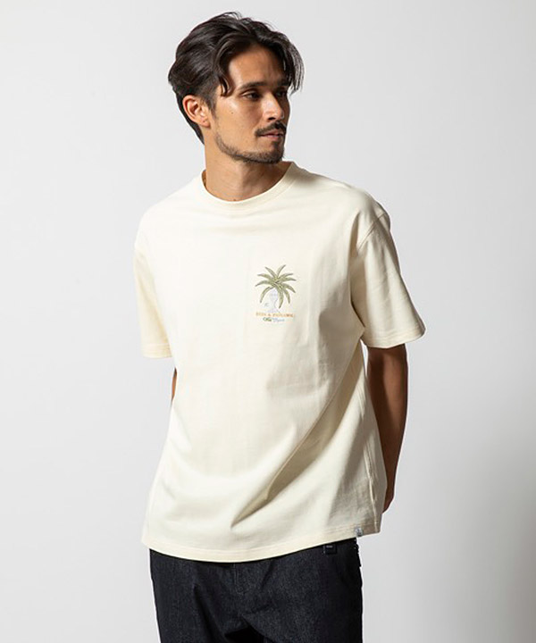 SEEK & EXPLORE 9.3oz H/W TEE -アイボリー-