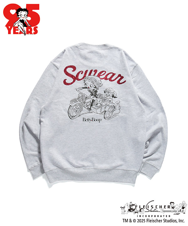 GLITTER BIKER SWEAT(アッシュ)