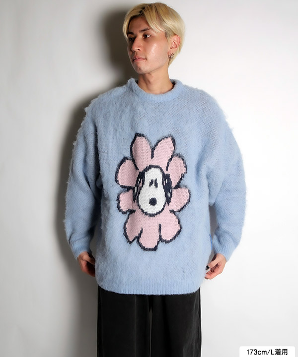 TP FLOWER SNOOPY SHAGGIE KNIT