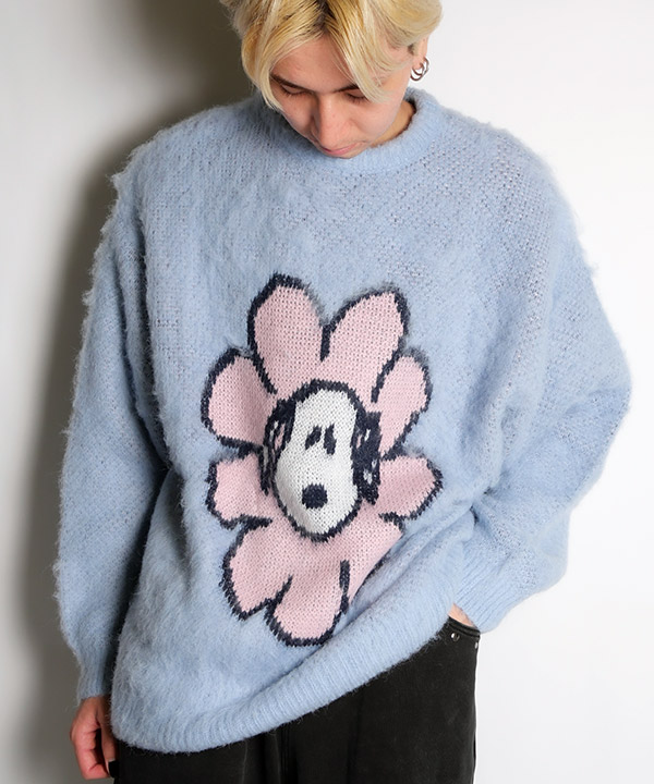 TP FLOWER SNOOPY SHAGGIE KNIT