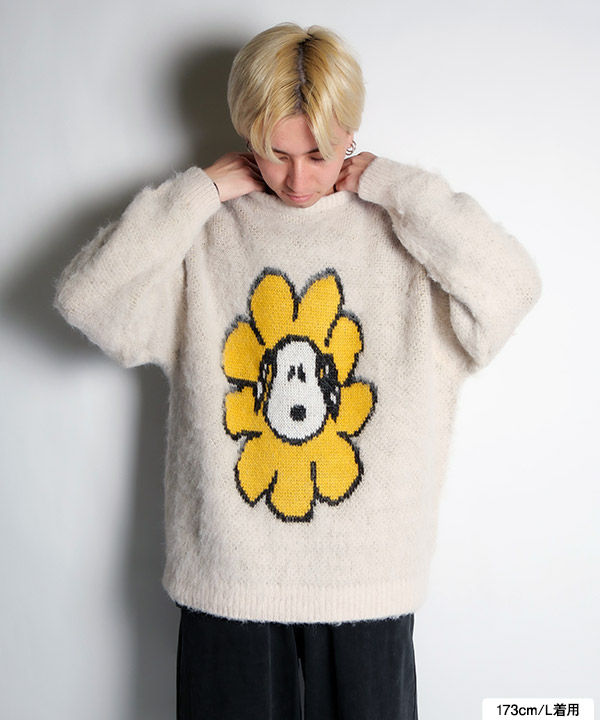 TP FLOWER SNOOPY SHAGGIE KNIT