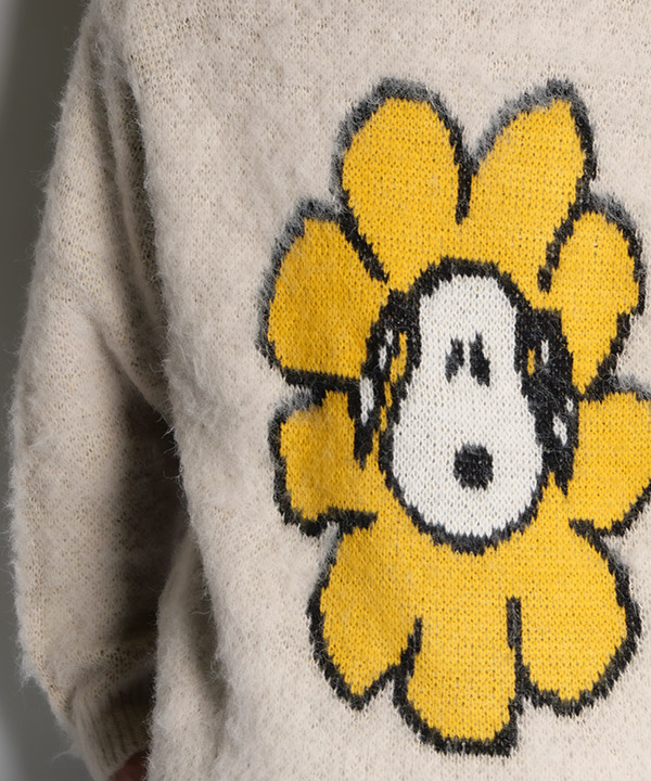 TP FLOWER SNOOPY SHAGGIE KNIT