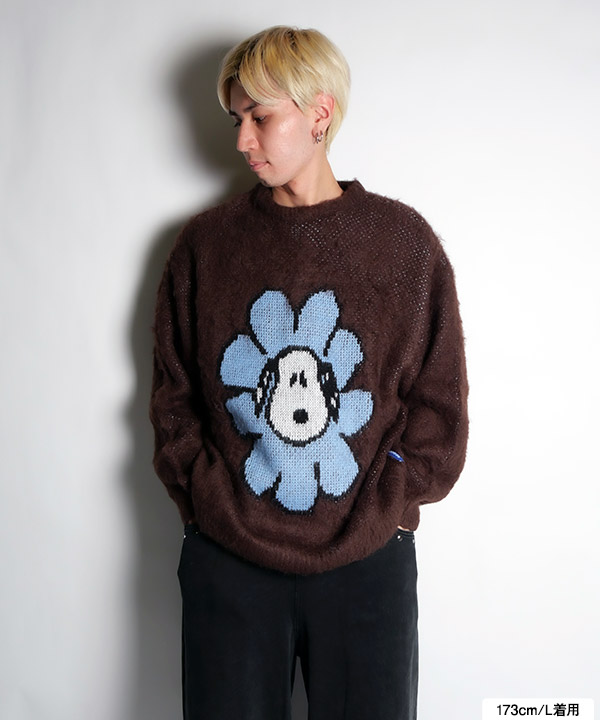 TP FLOWER SNOOPY SHAGGIE KNIT