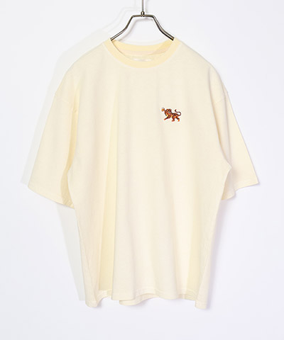 ピグメント ワンポイントロゴ刺繍 S/S TEE