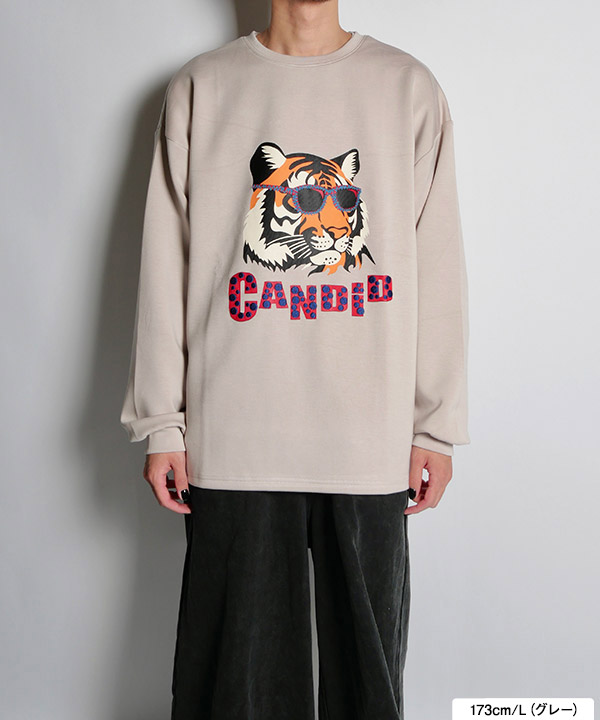 ダンボールポンチトラ刺繍L/S