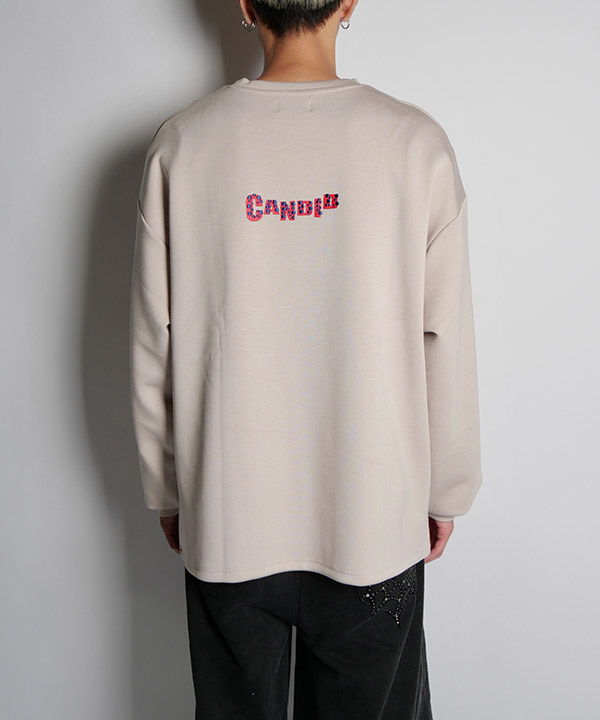ダンボールポンチトラ刺繍L/S