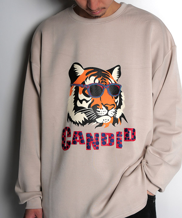 ダンボールポンチトラ刺繍L/S