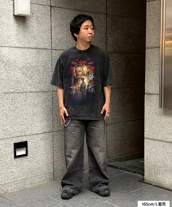 SW EPISODE1 FACE S/S TEE -ブラック 2-