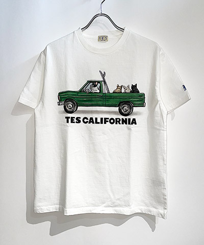4BUHI SURF TRUCK T-SHIRT -ホワイト-