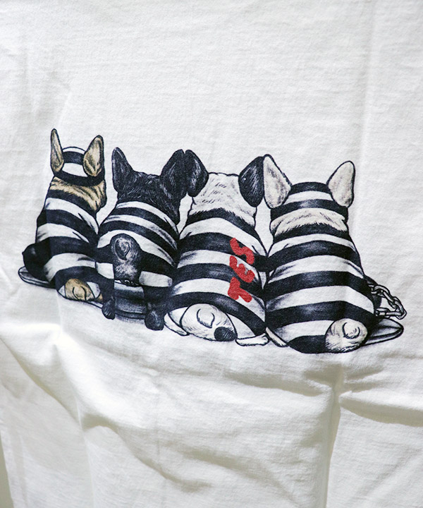 TES 4BUHI-NOTORIOUS-PRISONER T-SHIRT -ホワイト-