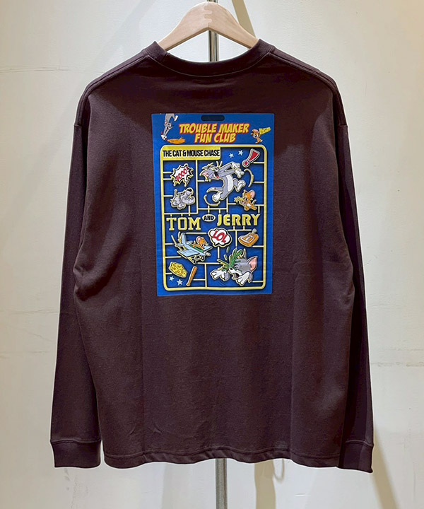 TJ PLASTIC MODEL L/S TEE(ブラウン)