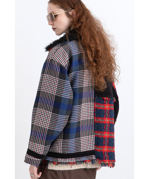 CHECK COMBINATION BLOUSON(25FW)