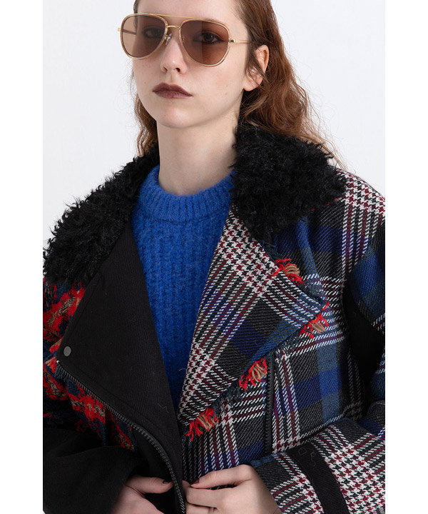 CHECK COMBINATION BLOUSON(25FW)