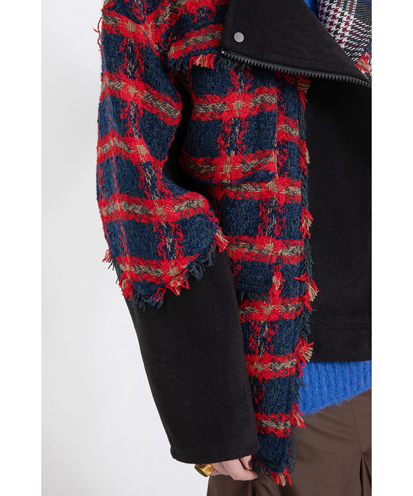 CHECK COMBINATION BLOUSON(25FW)