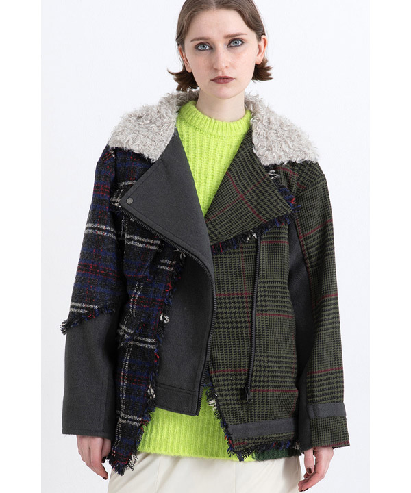 CHECK COMBINATION BLOUSON(25FW)