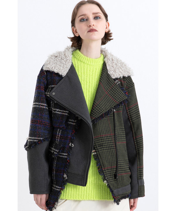 CHECK COMBINATION BLOUSON(25FW)