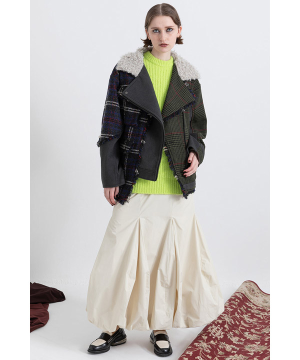 CHECK COMBINATION BLOUSON(25FW)