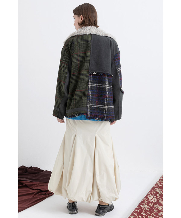 CHECK COMBINATION BLOUSON(25FW)