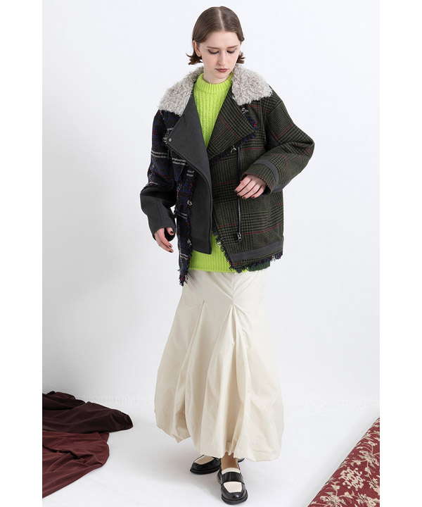 CHECK COMBINATION BLOUSON(25FW)