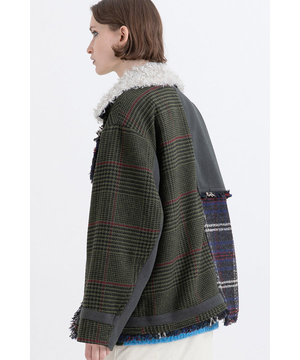 CHECK COMBINATION BLOUSON(25FW)