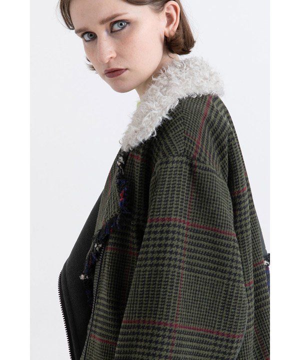 CHECK COMBINATION BLOUSON(25FW)