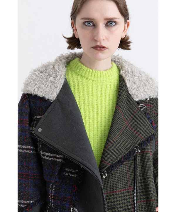 CHECK COMBINATION BLOUSON(25FW)