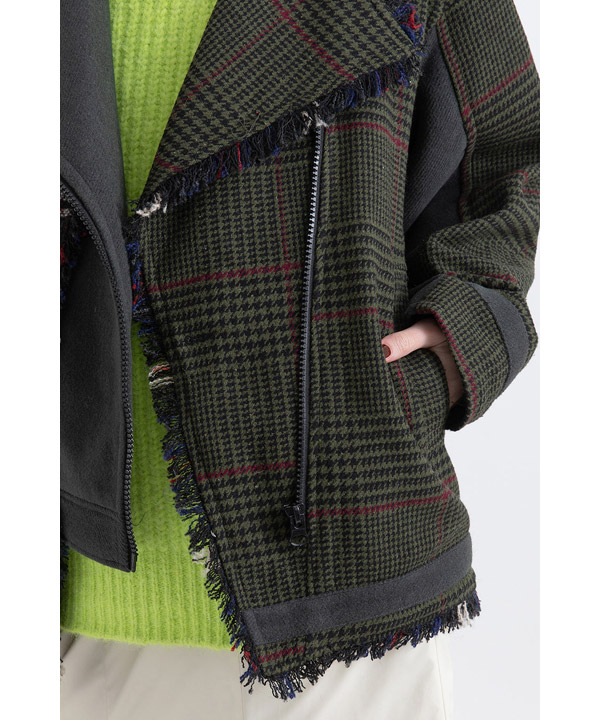 CHECK COMBINATION BLOUSON(25FW)