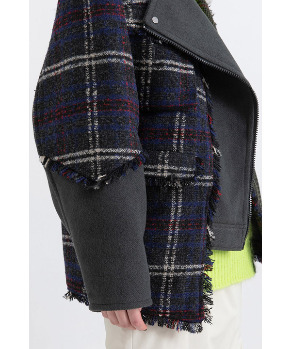 CHECK COMBINATION BLOUSON(25FW)