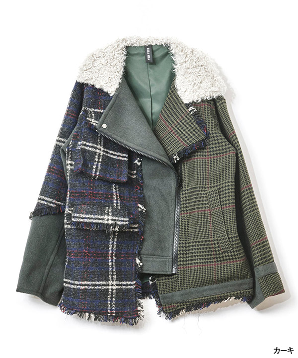 CHECK COMBINATION BLOUSON(25FW)