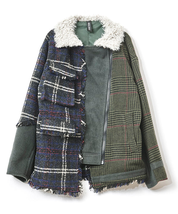 CHECK COMBINATION BLOUSON(25FW)